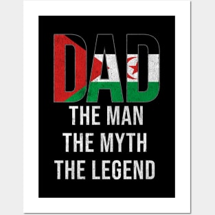 Western Saharan Dad The Man The Myth The Legend - Gift for Western Saharan Dad With Roots From Western Saharan Posters and Art